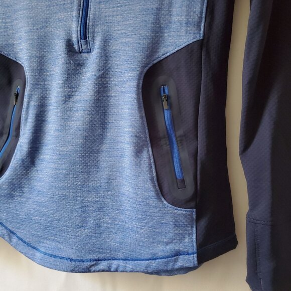 Under Armour Women's Activewear ColdGear Reactor 1/2 Zip Lapis Blue Top Size SM - Picture 10 of 16